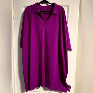 Men’s Purple Stay Dry Polo Shirt - Big and Tall - 6XLT